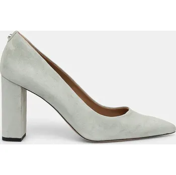 Dámské lodičky Semišové lodičky BOSS Janet zelená barva, na podpatku, 50503640 50503640.339 77X, EUR 39