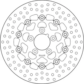 Brzdový kotouč Plovoucí brzdový kotouč BREMBO Oro - 78B40822 HARLEY DAVIDSON FXSTS Softail Springer 1340 1989-1999
