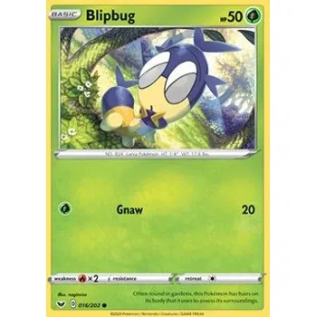 Sběratelská karetní hra Pokémon SSH 016/202 Blipbug - Sword & Shield Stav: Near Mint, Verze: NORMAL