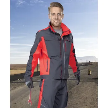 pracovní blůza ARDON Blůza NEON H6403/5XL Šedá/červená 5XL