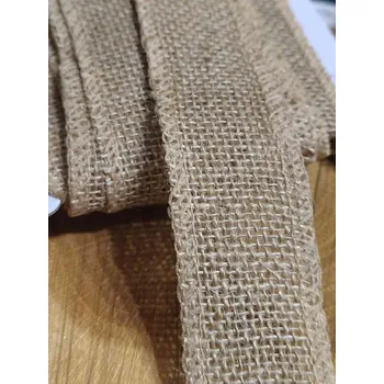 Stuha Jutová stuha šíře 35 mm barva režná