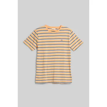 TRIČKO GANT STRIPED SHIELD T-SHIRT CORAL APRICOT