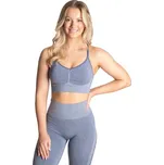 Better Bodies CURVE SCRUNCH BRA BLUE MELANGE – sportovní podprsenka Better Bodies modrá melanž Velikost: M