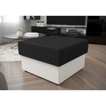 Taburet Taburet OPHELIA - tmavě šedý / bílý