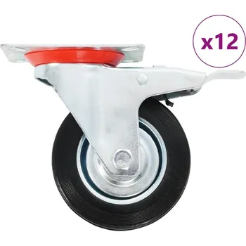 zvedák vidaXL 12 ks otočná kolečka 100 mm [277962]