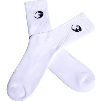 Pánské ponožky Gasp CREW SOCKS 1-PACK WHITE – ponožky Gasp bílé 1 pár Velikost: L (EU43-45)