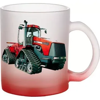 CASE IH STX 440 skleněný hrnek traktor (hrneček s traktorem matné sklo )