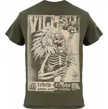 Pánské oblečení YAKUZA PREMIUM Tričko YAKUZA PREMIUM 3605 REBELS & CROOKS oliva