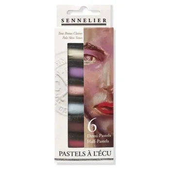 Sada suchých pastelů Sennelier 6ks polovičních, Pale Skin Tones (Sada suchých pastelů Sennelier 6ks polovičních, Pale Skin Tones)