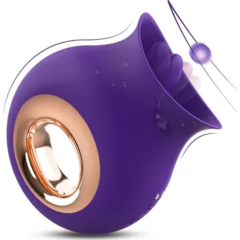Vibrátor SuperLove Perfect Oral Licking & Vibrating Stimulator Purple