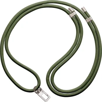 Luxusní šňůrka na mobil Royal Silver zelená 6 mm