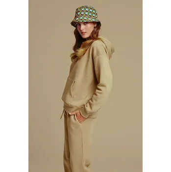 Dámská mikina MIKINA GANT REL SHIELD HOODIE DARK KHAKI