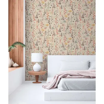 Tapeta Vliesová tapeta barevné květy, květinová louka 396062 / Tapety na zeď 39606-2 Aquarell Dreams (0,53 x 10,05 m) A.S.Création