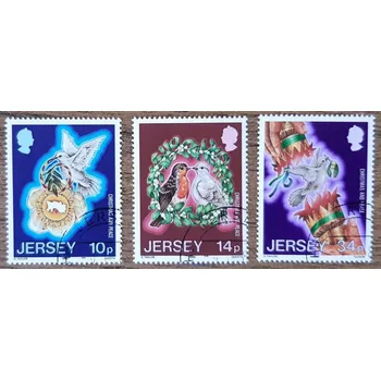 Poštovní známka Jersey raz. 393/5 vánoční, r. 1986