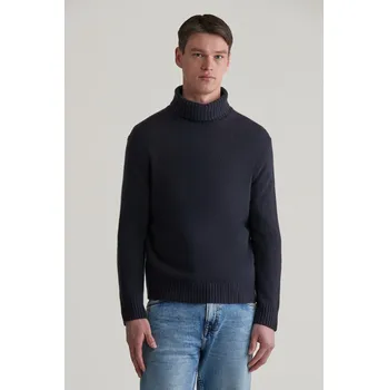 Pánský svetr ROLÁK GANT CASHMERE TURTLENECK EVENING BLUE