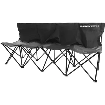 Fotbalová tréninková pomůcka saller mobilní skládací střídačka BENCH - 4 osoby BARVA: 350 černá