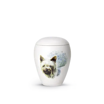 Smuteční dekorace Zvířecí urna Bianco - Yorkshire 0,5l