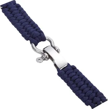 Příslušenství k chytrým hodinkám eses Paracord nylonový řemínek - Tmavě modrý, 22 mm