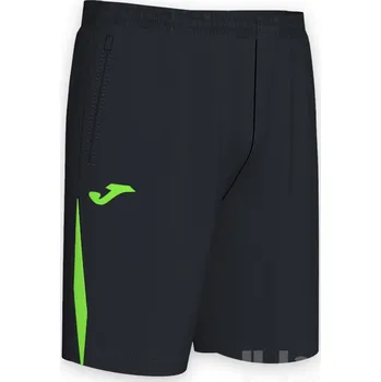Pánské kraťasy Kraťasy JOMA CHAMPIONSHIP VII, barva černá - zářivě zelená, velikost 3XL