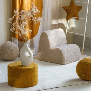 Dekorace do dětského pokoje WIGIWAMA Teddy Cloud Chair Biscuit