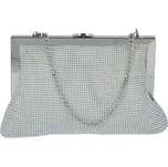 Společenská kabelka s kamínky Noa, stříbrná