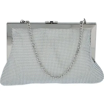 Kabelka Společenská kabelka s kamínky Noa, stříbrná