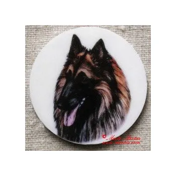 Belgický ovčák tervueren magnet nebo placka - Špendlík brožový