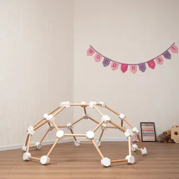 Dětské hřiště Montessori Furniture Montessori dětská prolézačka SPIDER vel.M white