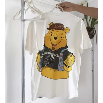 Pánské tričko Winnie the Metal cotton T-shirt - White - XL
