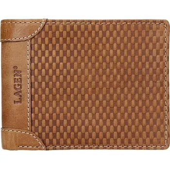 Peněženka Pánská peněženka LAGEN kožená 5434 světle hnědá TAN