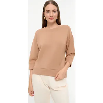 Dámská mikina Greenpoint dámská mikina 3/4 rukáv béžová Velikost: XL