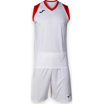Basketbalový komplet JOMA FINAL II, barva bílá - červená, velikost M