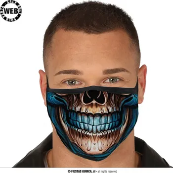 Karnevalový doplněk Guirca Rouška smrtka