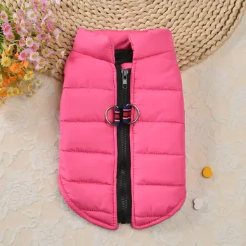 Obleček pro psa Vesta pro pejsky se zapínáním na zip na zádech - 4 barvy Barva: Růžová, Velikost: L