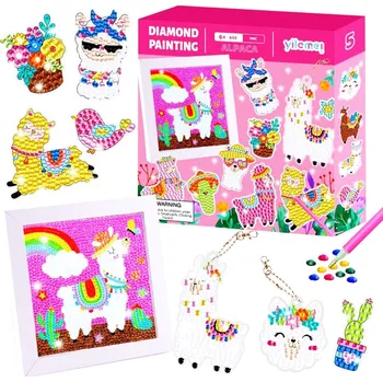 Diamantové malování Diamantové malování 5D 11 ks Lama