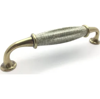 Nábytek Tulip COUNTRY bronz jasný/ porcelán popraskaný 128 mm