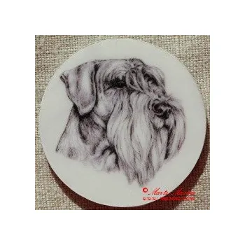 Knírač pepř a sůl magnet nebo placka - Špendlík brožový