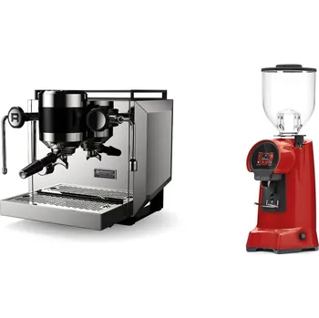 Kávovar Rocket Espresso Bicocca, stainless silver + Eureka Helios 65,…