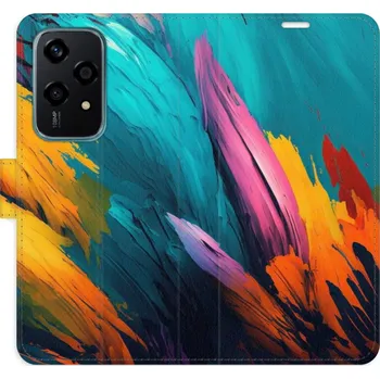 Pouzdro na mobilní telefon Flipové pouzdro iSaprio - Orange Paint 02 - Honor 200 Lite