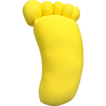 Polštář ODEL Antistresový polštář ve tvaru stopy - žlutý