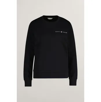 Dámská mikina MIKINA GANT REG PRINTED GRAPHIC C-NECK BLACK