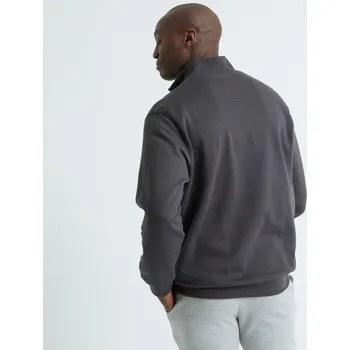 Pánská mikina Blancheporte Mikina se stojáčkem na zip antracitová 147/156 (5XL)