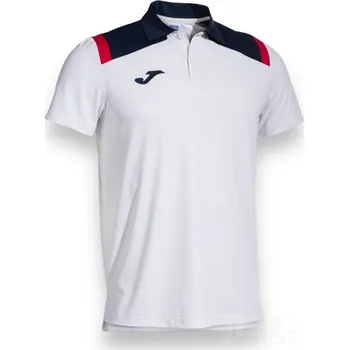 Pánské tričko Polokošile JOMA TOLEDO, barva bílá - tmavě modrá, velikost 3XL