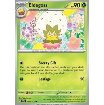 Sběratelská karetní hra Pokémon SCR 011/142 Eldegoss - Stellar Crown Stav: Near Mint, Verze: NORMAL