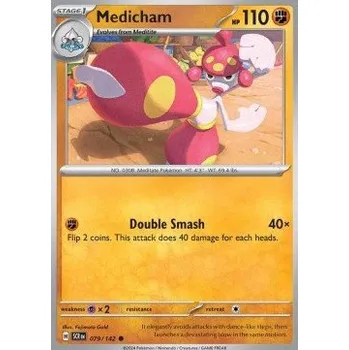 Karetní hra Pokémon SCR 079/142 Medicham - Stellar Crown Stav: Near Mint, Verze: REVERSE HOLO
