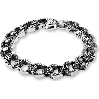 Náramek Náramek Skulls z chirurgické oceli