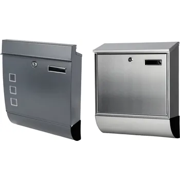 Železářství LIVARNO home Nerezová poštovní schránka Šedá