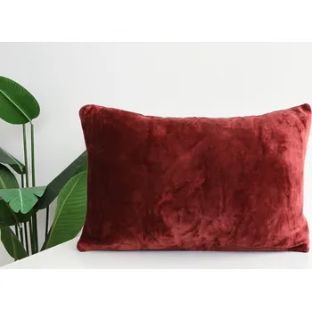 Povlečení XPOSE® Mikroplyšový povlak na polštář - vínový 40x60 cm, Mikroplyš + Prodloužená možnost vrácení zboží do 50 dnů