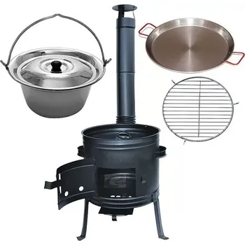 kotlíky Kotlíkový set Párty 3 v 1 nerez 1,2 LUX 36 cm (gulášová souprava pro zahradní párty)