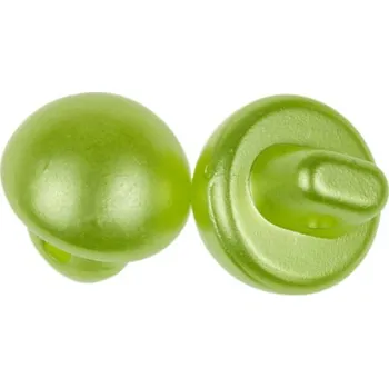 Knoflík Bellatex Knoflík pecka balení po 10ks prům. 10 mm zelená, perleťová